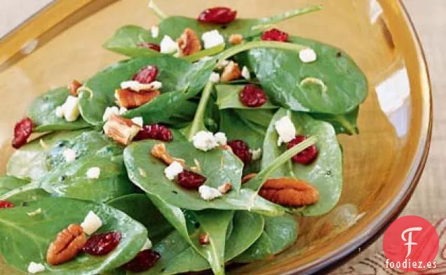 Ensalada de Espinacas de Arándano con Gorgonzola