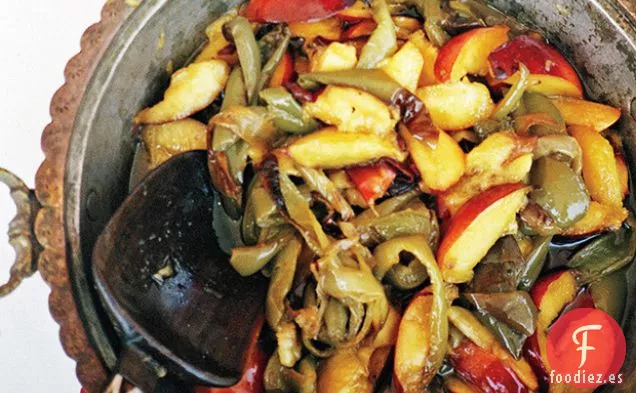 Pimientos Asados con Nectarinas