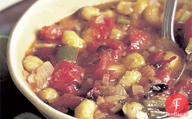 Sopa de Maíz, Tomate y Chile