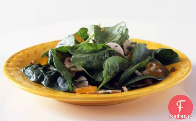 Ensalada De Espinacas Con Almendras Y Kumquats