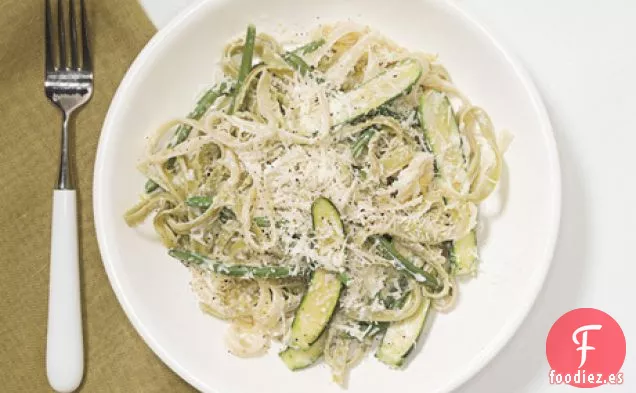 Tagliatelle con Verduras para Bebés y Salsa de Limón y Parmesano