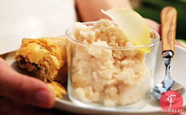 Baklava con Agua de Rosas y Granizado de Té