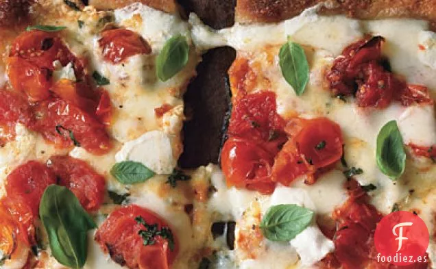 Pizza Margherita de Tomate Cherry