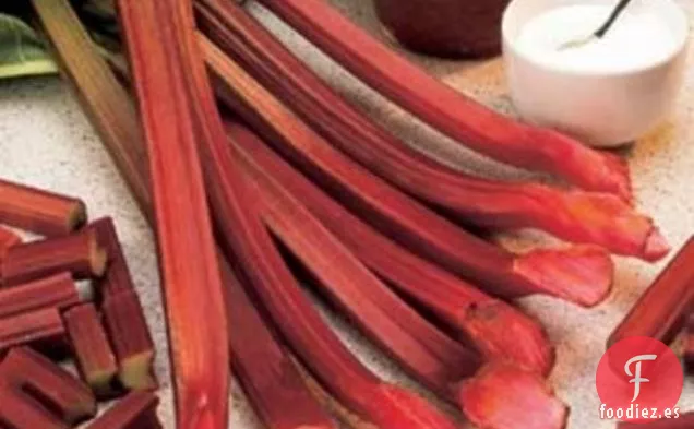 Ensalada de Espinacas con fresa y ruibarbo