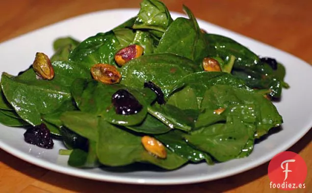 Ensalada De Espinacas Con Pistachos