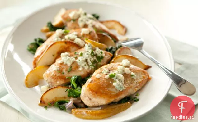 Pechuga de Pollo al Horno y Espinacas