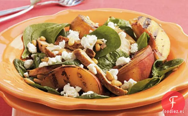 Ensalada de Espinacas y Pollo a la Parrilla con Vinagreta de Jerez