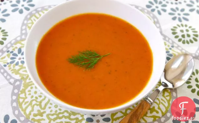 Sopa de Zanahoria y Boniato de Norene Gilletz