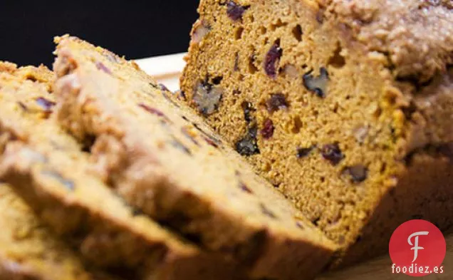 Cocina el Libro: Pan rápido de Arándanos y Nueces de Calabaza