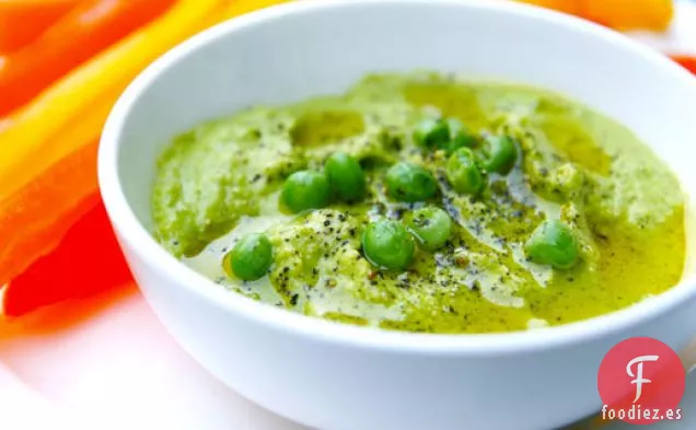 Platos Pequeños: Hummus de Guisantes Verdes
