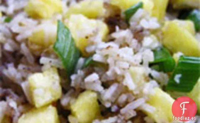 Cena de Esta Noche: Arroz Frito con Jengibre Y Piña