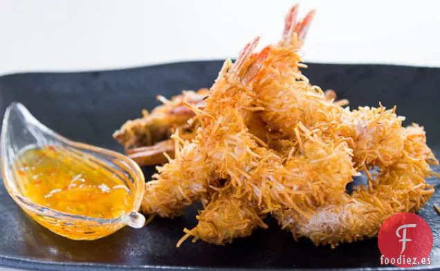 Camarones de Coco con Salsa de Naranja Picante