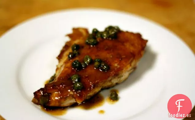 Cena de esta Noche: Pollo Espolvoreado con Hinojo con Mantequilla Marrón y Alcaparras