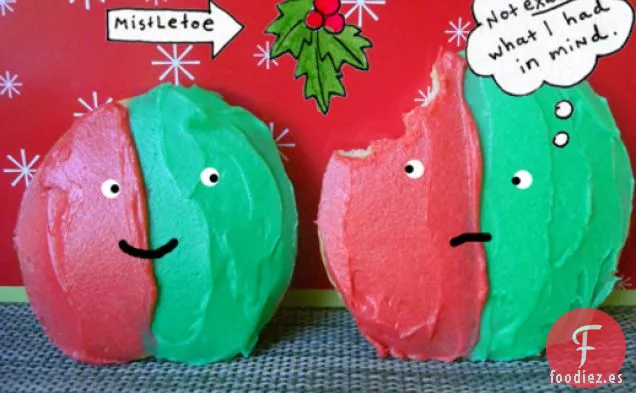 Pastel: Galletas de Navidad Rojas y Verdes