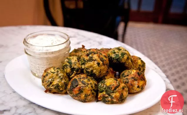 Receta de Bolas de Alcachofa de Espinacas