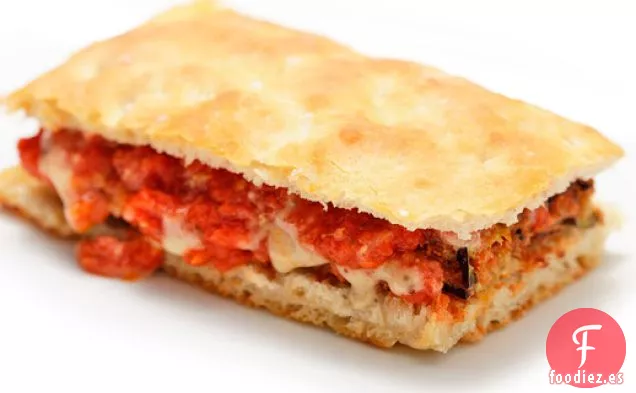 Vegano: Sándwich de Berenjena Frita con Mayonesa de Berenjena