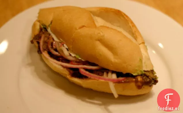 Cena De Esta Noche: Torta de Filete de Chipotle A La Parrilla