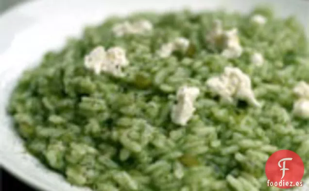 Cena de esta noche: Risotto de Espinacas con Queso de Cabra