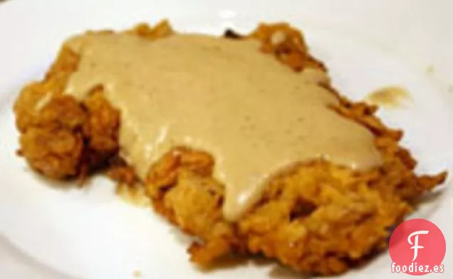 Cena de Esta Noche: Filete de Pollo Frito con Salsa de Crema