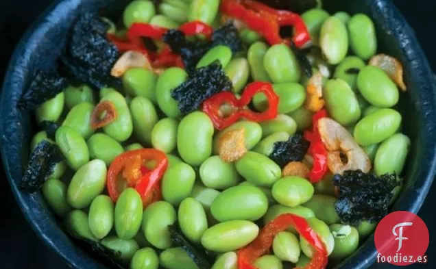 Nori Edamame Tostado Maduro con Aceite de Ajo-ChileOil