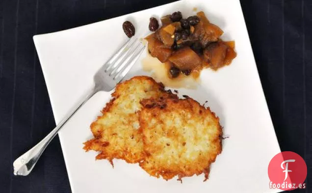 Latkes con Chutney de Manzana y Jengibre