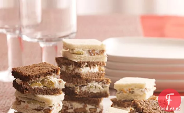 Sándwiches para Untar de Nueces de Oliva