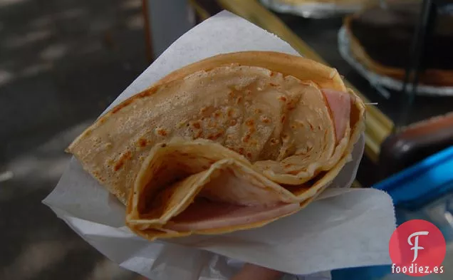 Crepes de Jamón, Espinacas y Mantequilla