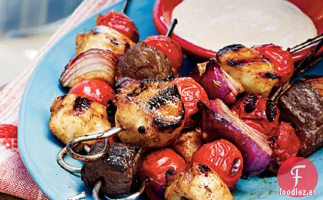 Brochetas de Barbacoa de Carne Ahumada