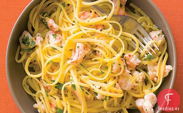 Pasta de Camarones, Limón y Perejil