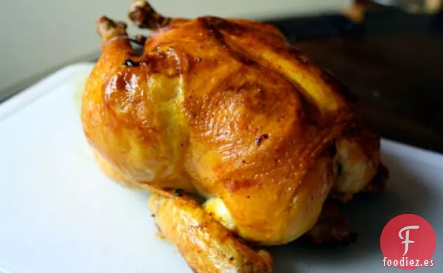 Cena de esta noche: Pollo Asado con Azafrán y Limones