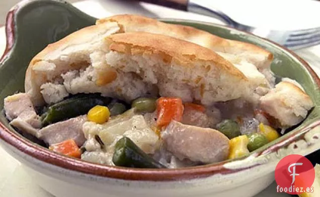 Potpie de Pollo Con Tapa de Galletas