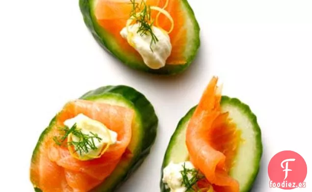 Bocados de Salmón y Pepino