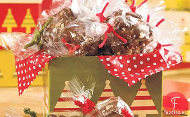 Tortugas Cubiertas de Chocolate con Sal Marina Ahumada