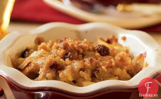 Migas de Manzana con Pasas Doradas