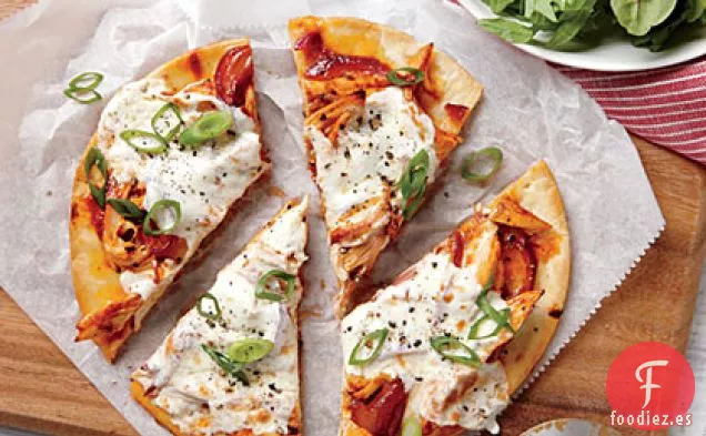 Pizzas de Pollo a la Barbacoa Rápidas