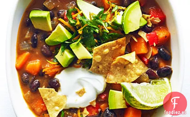 Chile de Batata y Frijoles Negros