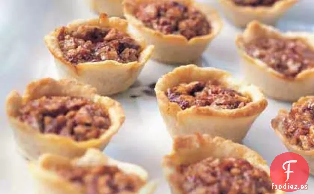 Tassies de Nueces en Pasteles de Queso Crema
