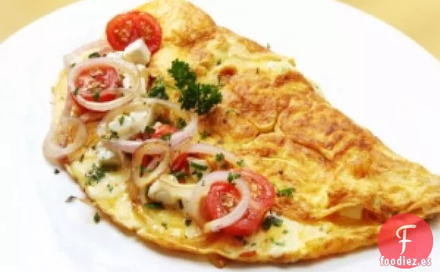 Tortilla De Tomate, Espinacas Y Queso Feta