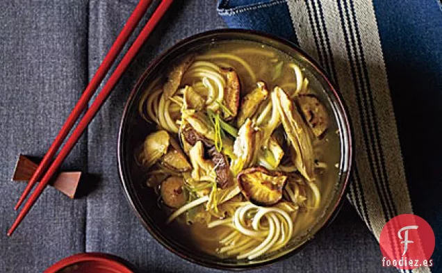 Sopa de Pollo y Udon