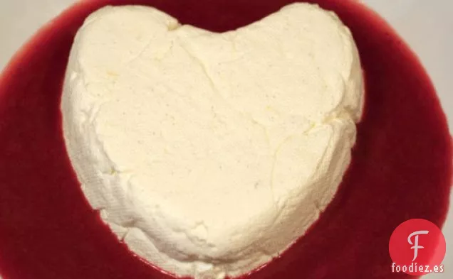 Francés en un instante: Dulce Coeur de San Valentín a la Crema con Salsa de Fresas