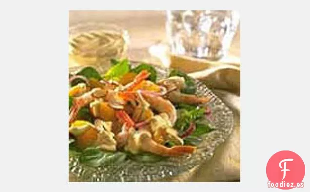 Ensalada de Camarones y Espinacas