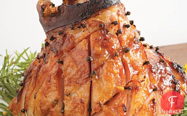 Dijon-Jamón al Horno Glaseado con Mermelada