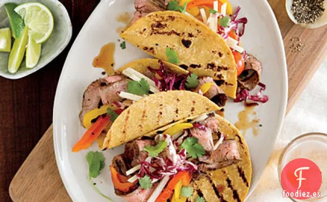 Tacos de Carne de Costado con Repollo
