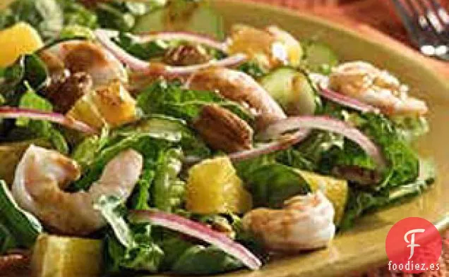 Ensalada de Espinacas y Camarones Cítricos