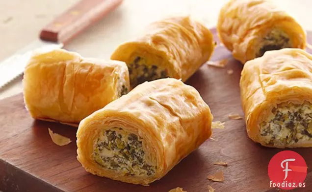 Rollitos de Hojaldre de Espinacas para Preparar