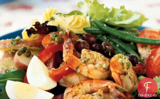 Ensalada de Camarones al Estilo Francés