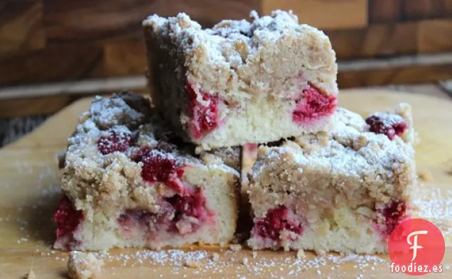 Pastel de Miga de Almendras y Frambuesa Super Crumb