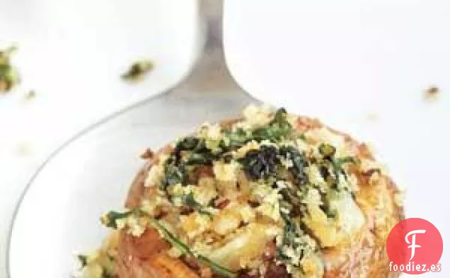 Champiñones Rellenos Con Espinacas