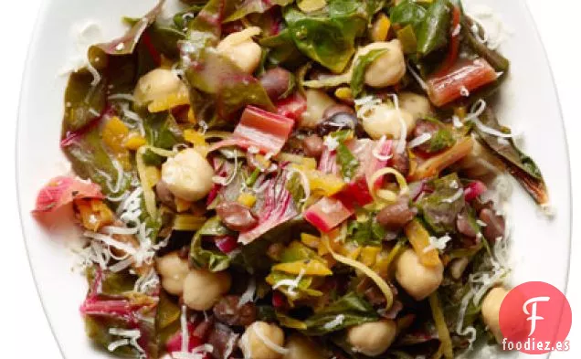 Ensalada Tibia de Acelgas de Dos Frijoles