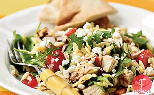 Ensalada de Pollo y Orzo con Queso de Cabra